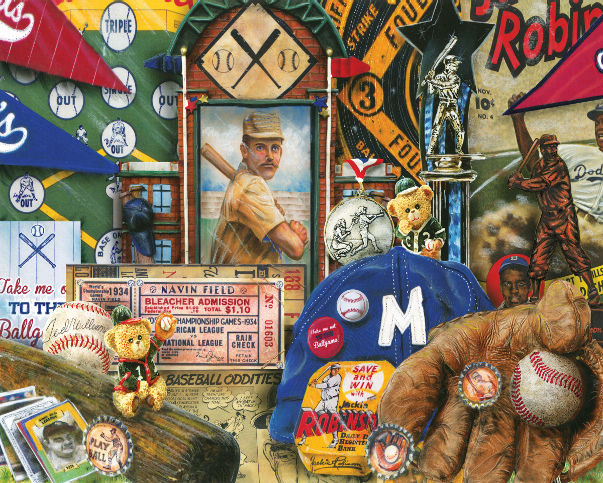 Vintage Baseball Nostalgic & Retro Jigsaw Puzzle