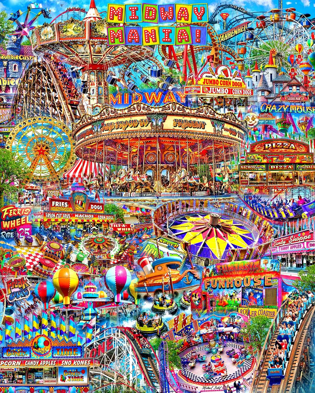 Midway Mania Carnival & Circus Jigsaw Puzzle