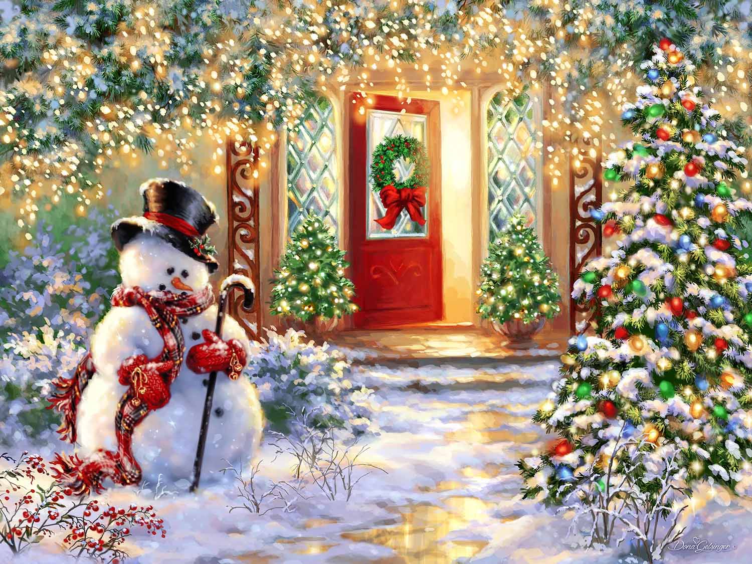 Home for Christmas Winter Jigsaw Puzzle
