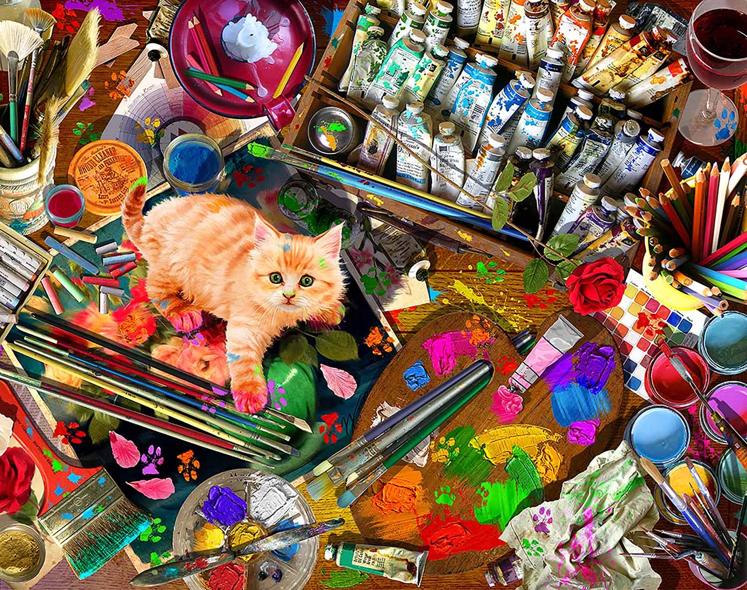 An Unexpected Mews Cats Jigsaw Puzzle