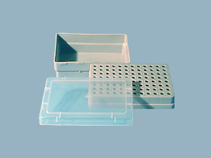 Box with Hinge Lid for 1250ul Tips