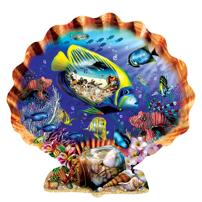 Souvenirs of the Sea Under The Sea Shaped Puzzle