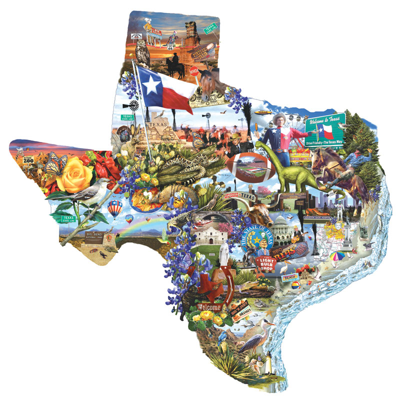 texas map puzzle