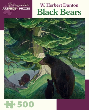 Black Bears Forest Animal Jigsaw Puzzle
