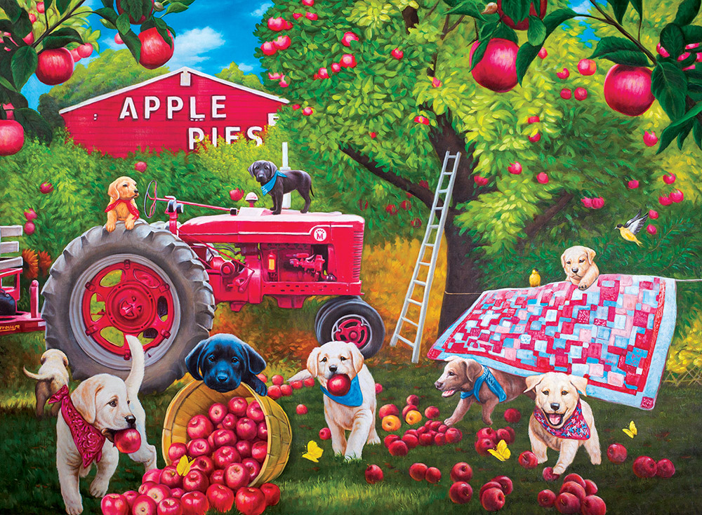 Lafayette Puzzle Factory The Playful Puppies Jigsaw Puzzle