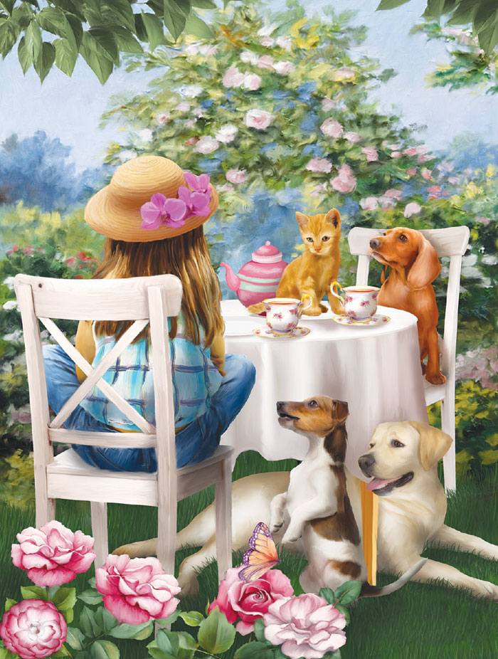 Tea Party, 300 Pieces, SunsOut | Puzzle Warehouse