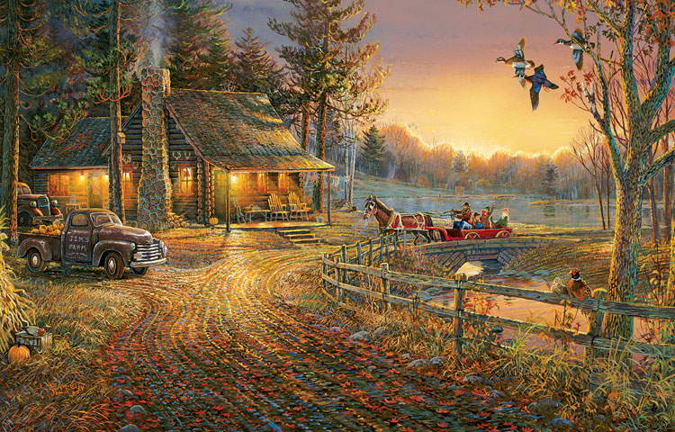 Autumn Ride - Scratch and Dent Fall Jigsaw Puzzle