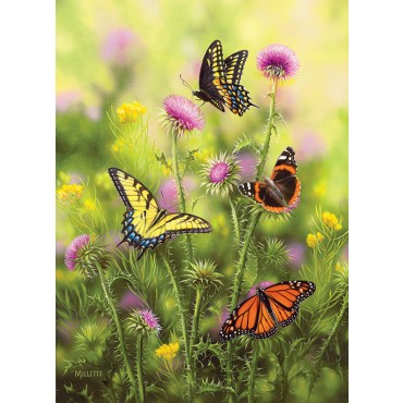 Butterflies and Thistle - Scratch and Dent Butterflies and Insects Jigsaw Puzzle
