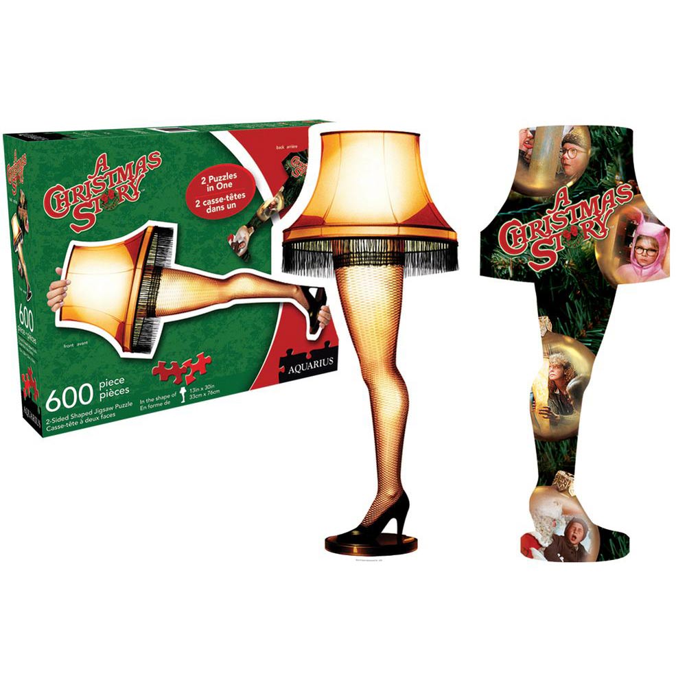 A Christmas Story - Leg Lamp and Collage - Scratch and Dent Movies & TV Shaped Puzzle