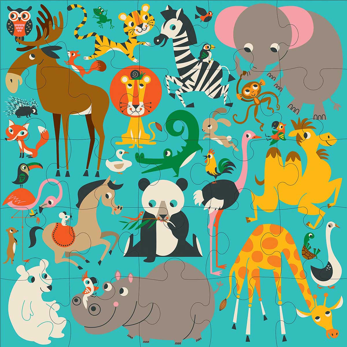 Animals of the World - Scratch and Dent Animals Jigsaw Puzzle