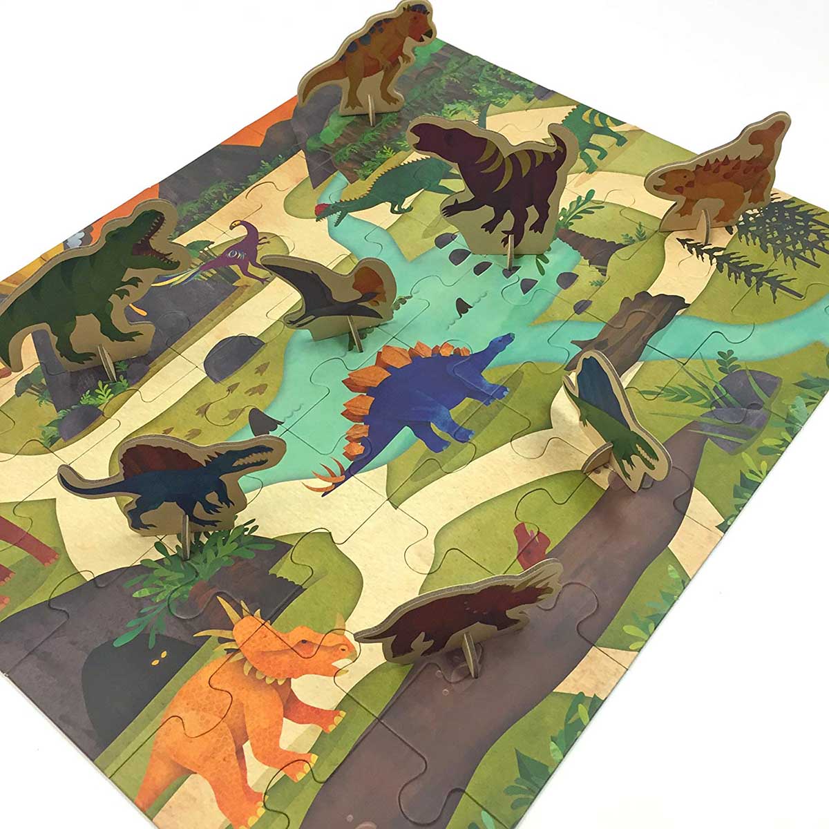 Dinosaur Park Puzzle Play Set Dinosaurs Jigsaw Puzzle