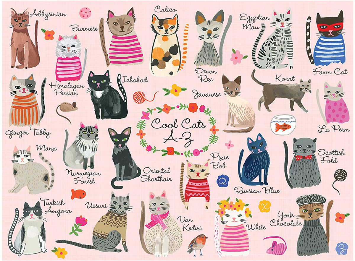 Cool Cats A-Z Cats Jigsaw Puzzle
