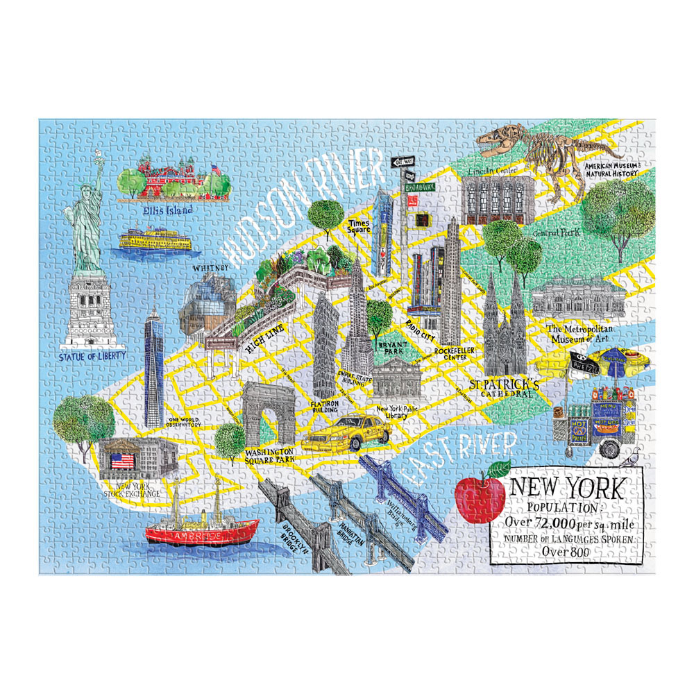 New York City Map New York Jigsaw Puzzle