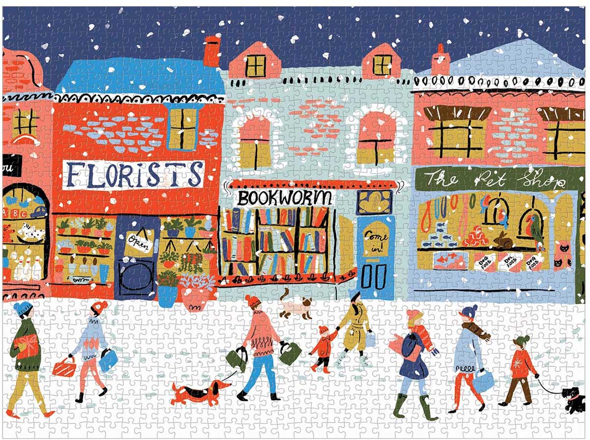 Main Street Village Winter Jigsaw Puzzle