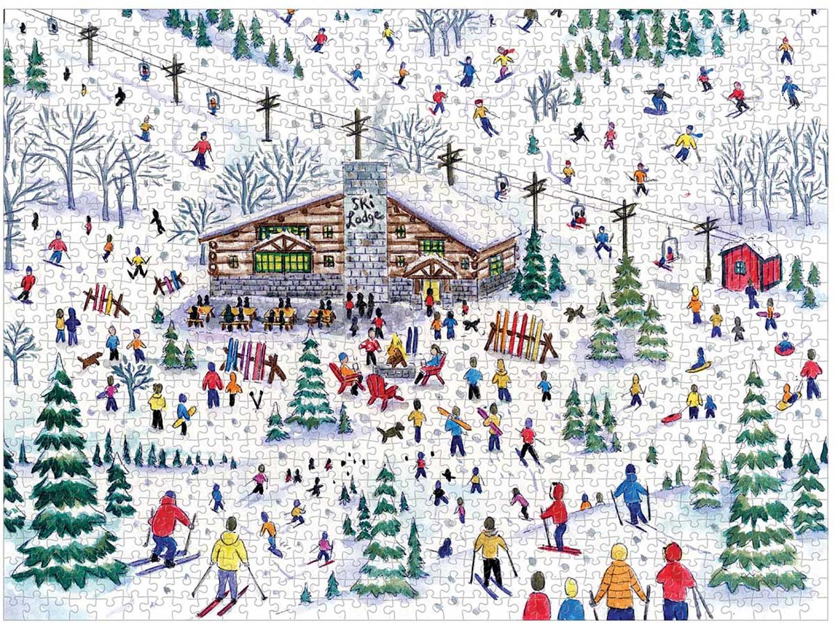 Apres Ski Winter Jigsaw Puzzle