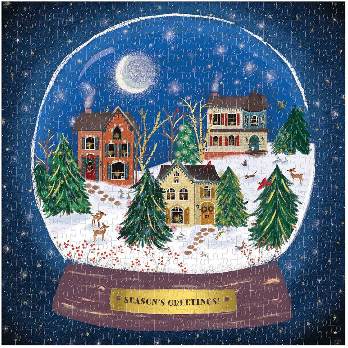 Winter Snow Globe Christmas Jigsaw Puzzle