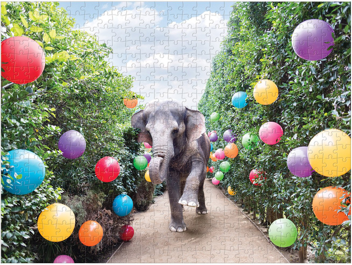 Gray Malin Party At The Parker 2-Sided 500 Piece Puzzle Elephant Jigsaw Puzzle