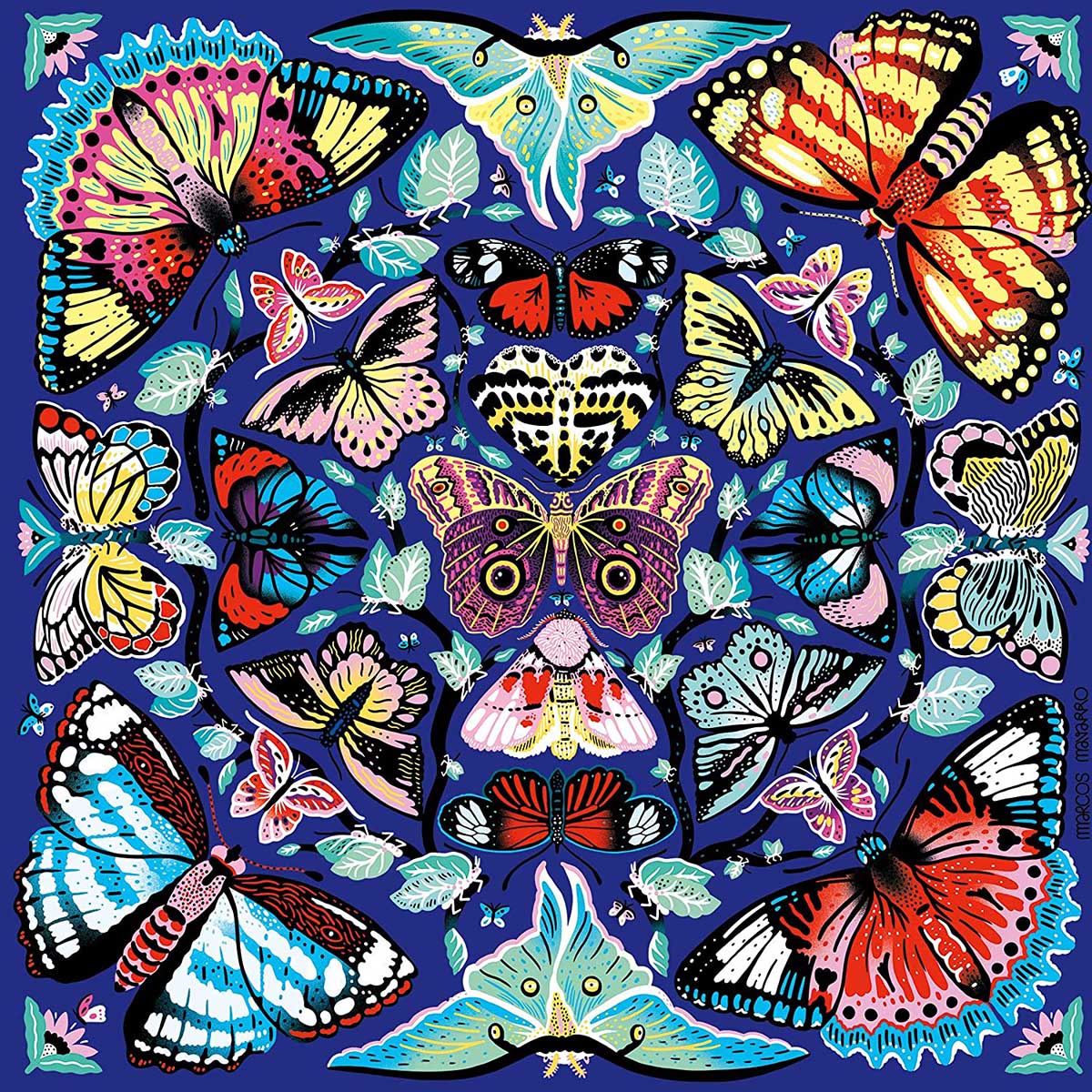 Kaleido-Butterflies Butterflies and Insects Jigsaw Puzzle