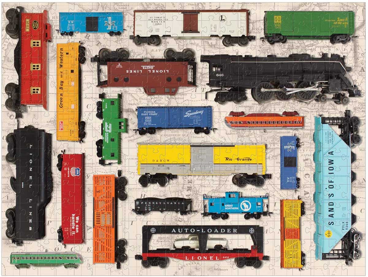 Vintage Toy Trains Train Jigsaw Puzzle