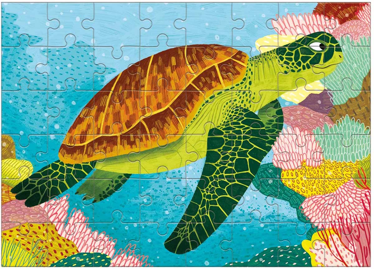 Green Sea Turtle Mini Puzzle Sea Life Jigsaw Puzzle