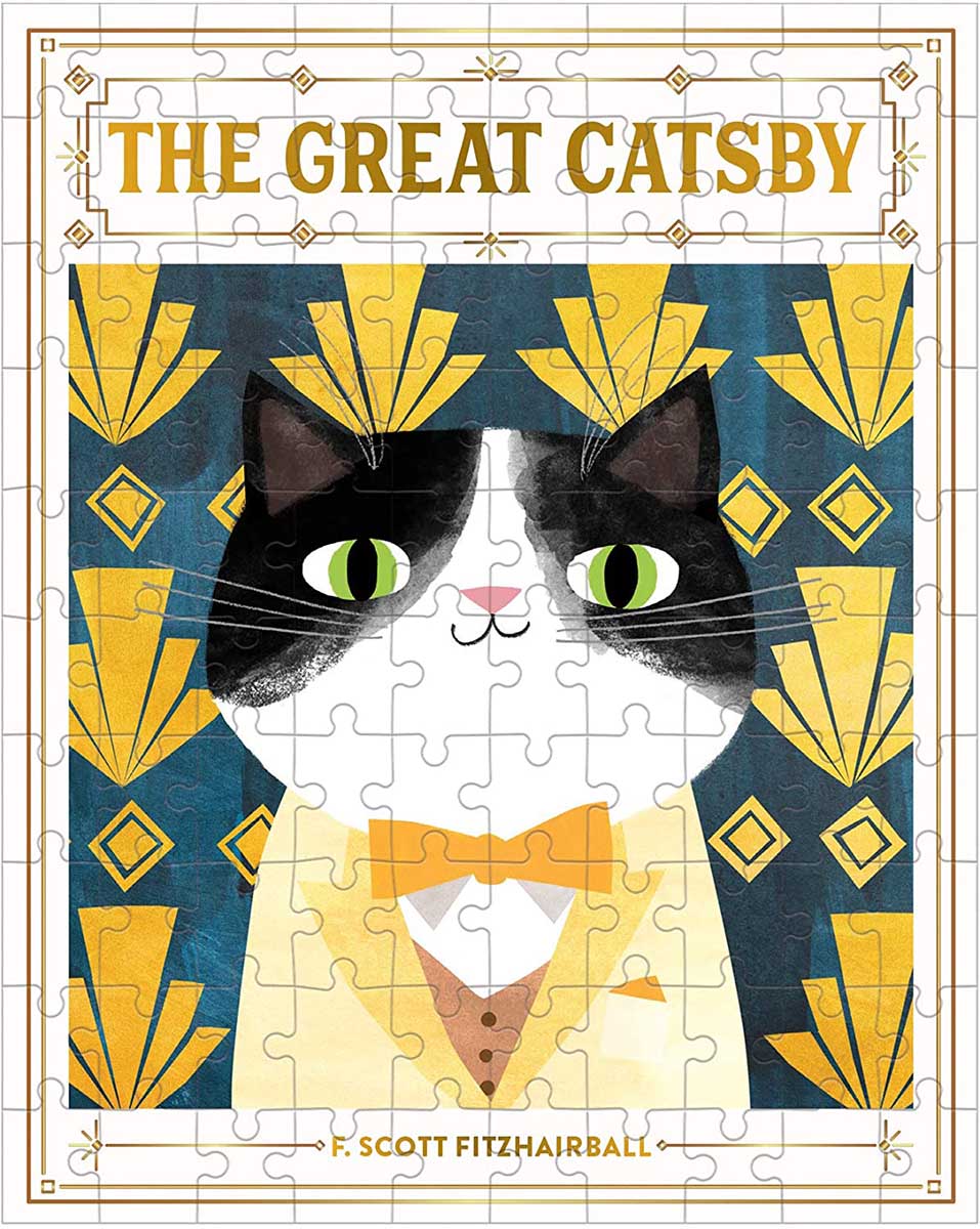 Mudpuppy - The Great Catsby Bookish Cats 100 Piece Puzzle