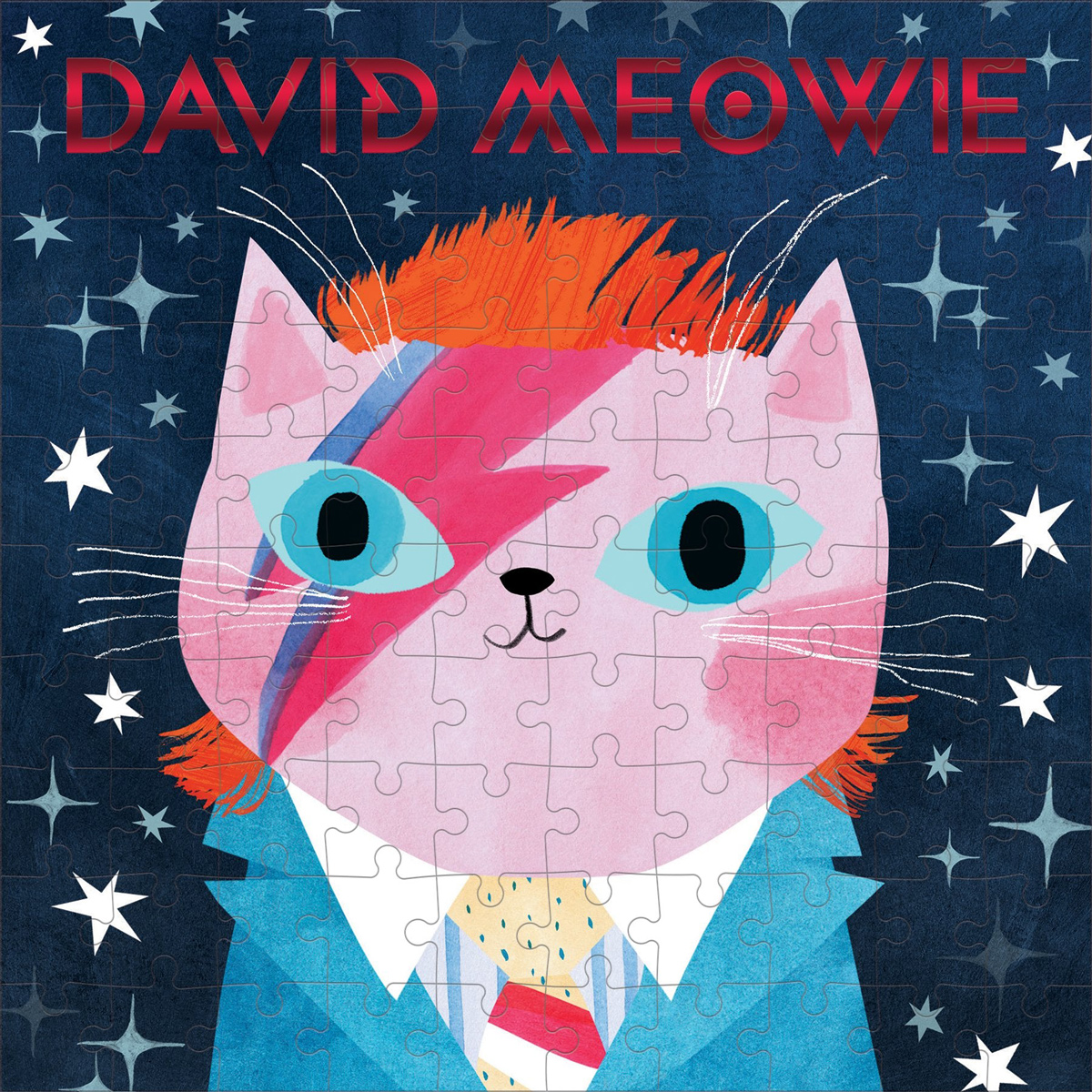 David Meowie Music Cats Puzzle Cats Jigsaw Puzzle