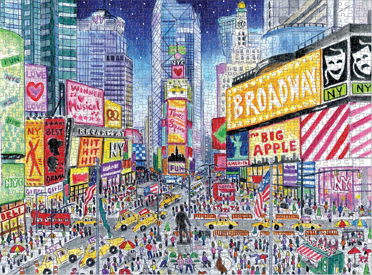 Michael Storrings Times Square New York Jigsaw Puzzle