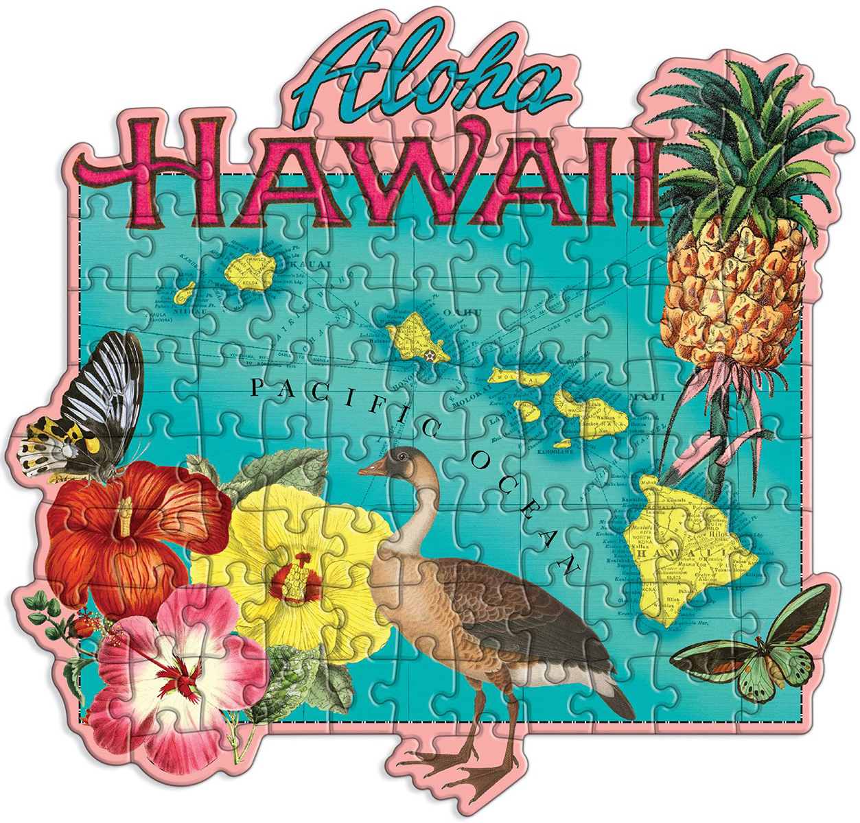 Hawaii Mini Shaped Puzzle United States Shaped Puzzle