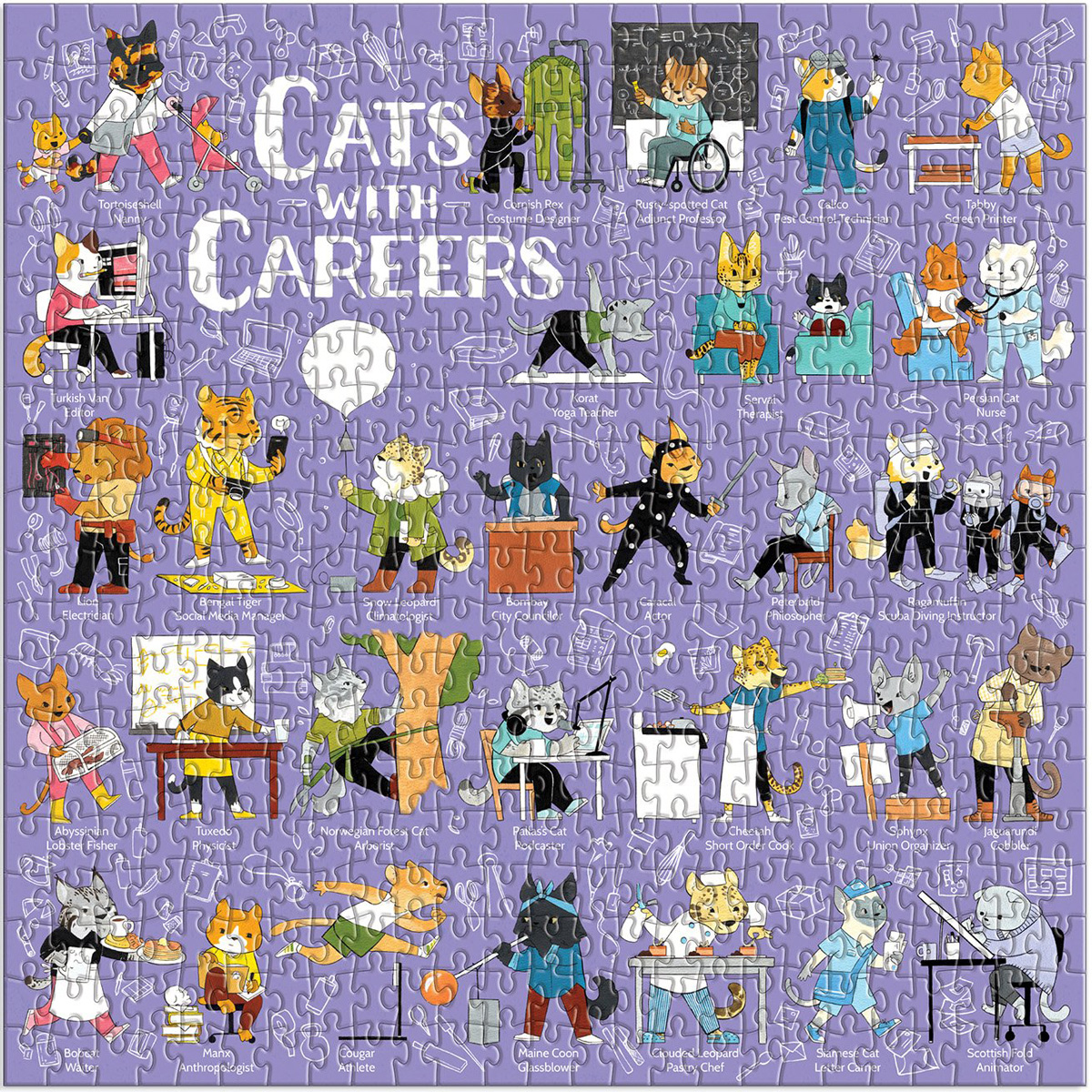 Cats with Careers Cats Jigsaw Puzzle