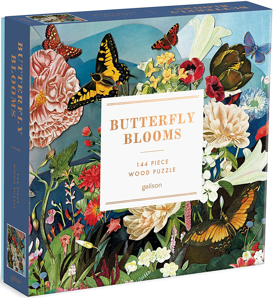 Wood Set Butterfly Blooms Butterflies and Insects Jigsaw Puzzle