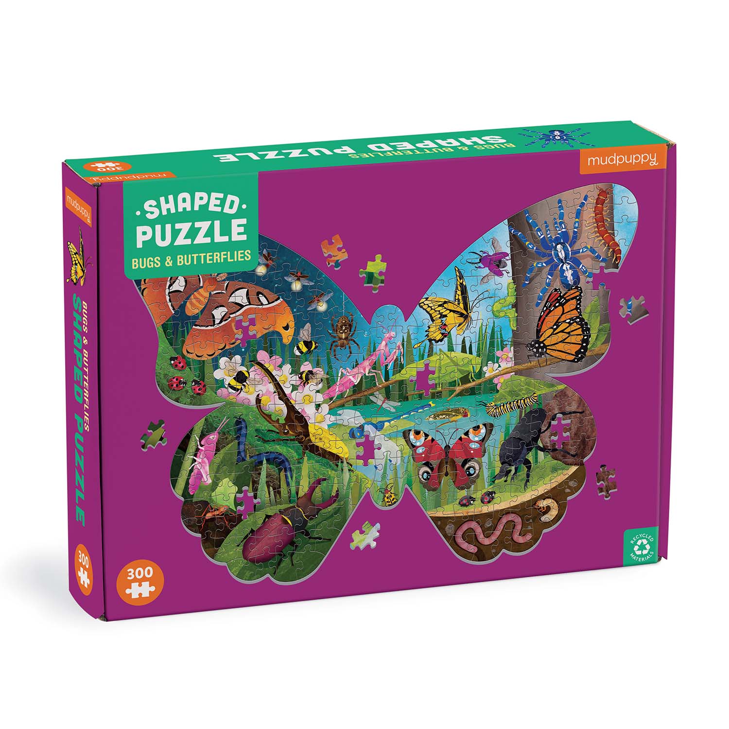 Scene Bugs & Butterflies Butterflies and Insects Shaped Puzzle