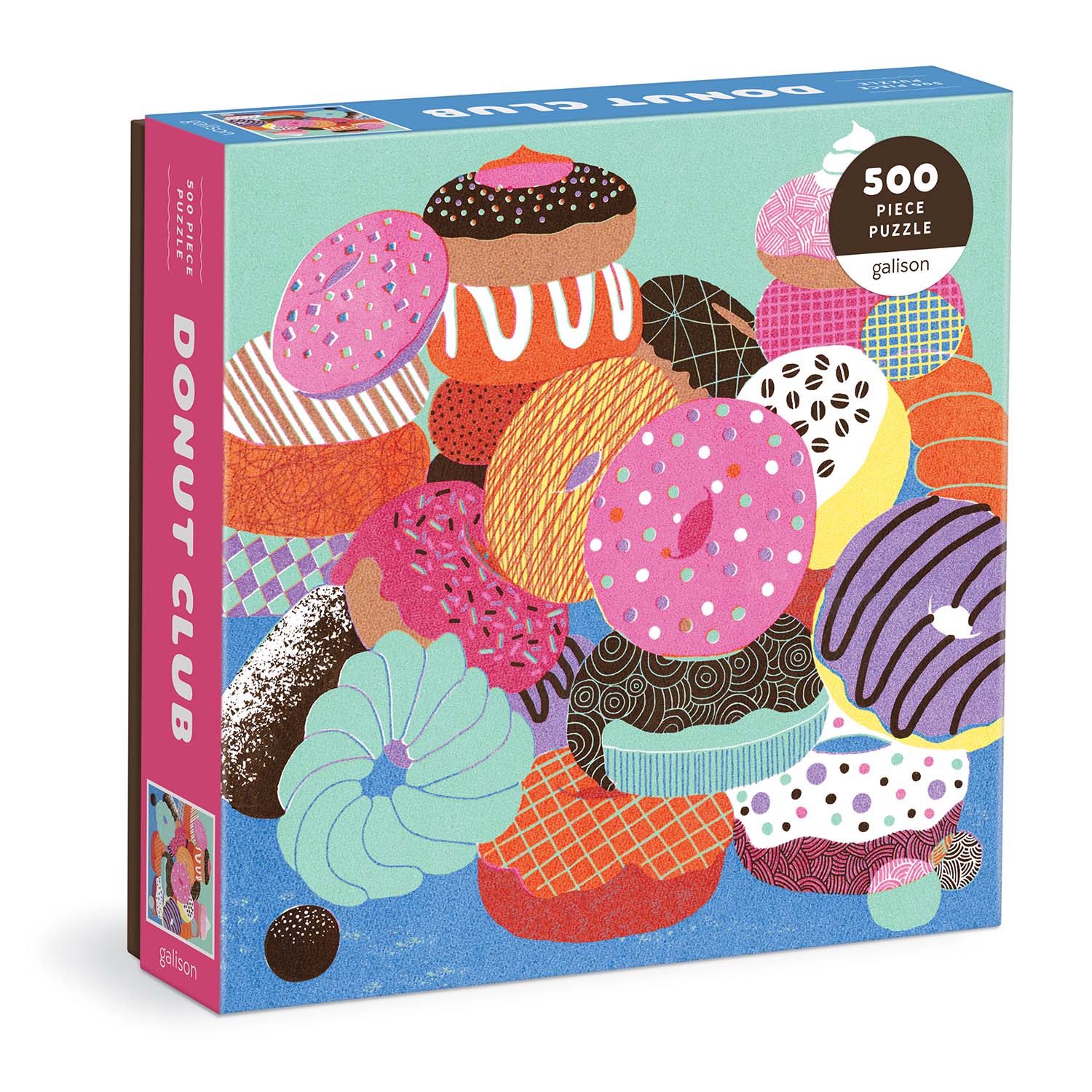 Donut Club Pattern & Geometric Jigsaw Puzzle