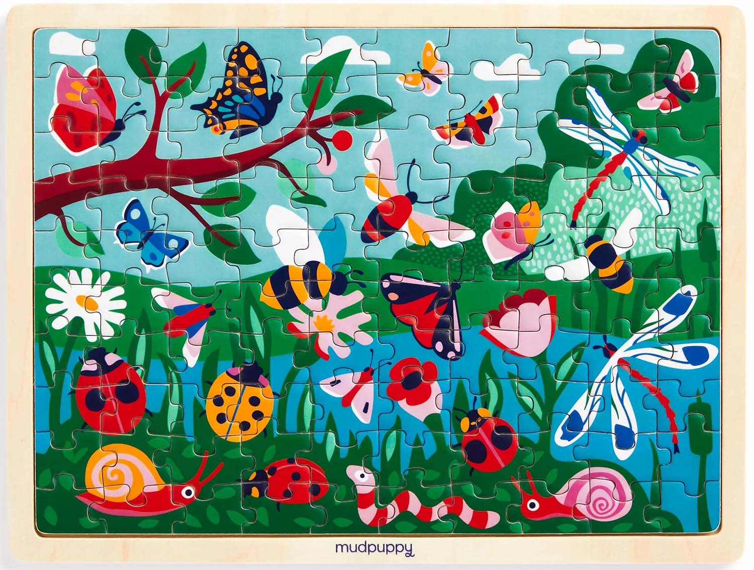 Garden Life Butterflies and Insects Jigsaw Puzzle