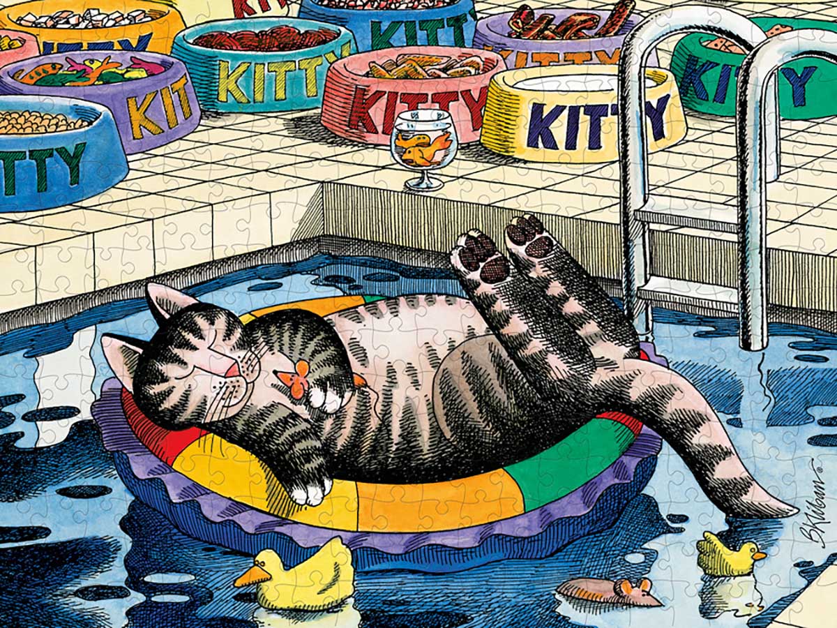Pool Cat Cats Jigsaw Puzzle