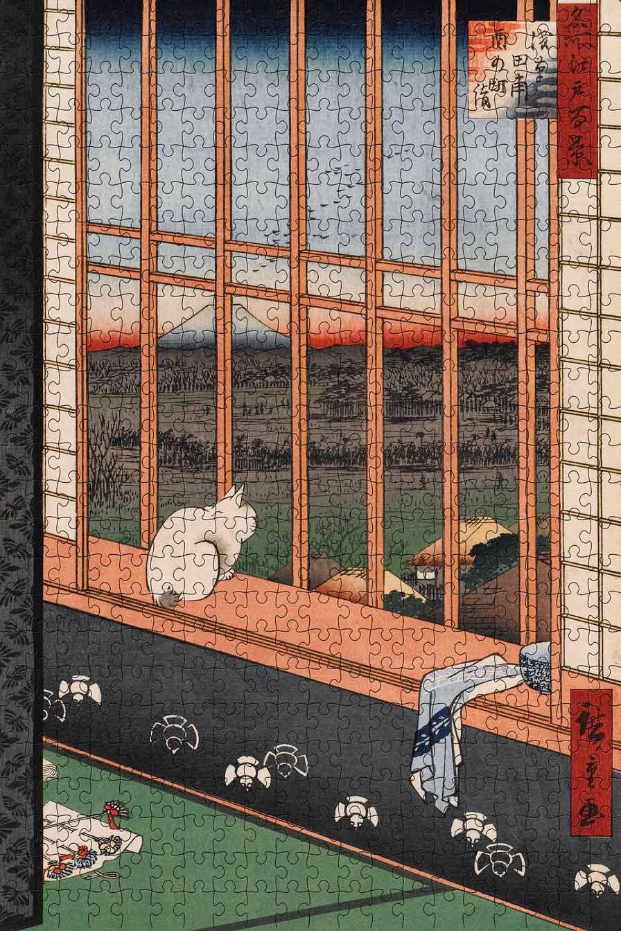 Utagawa Hiroshige Cats Jigsaw Puzzle