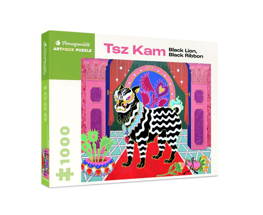 Tsz Kam: Black Lion, Black Ribbon Cultural Art Jigsaw Puzzle