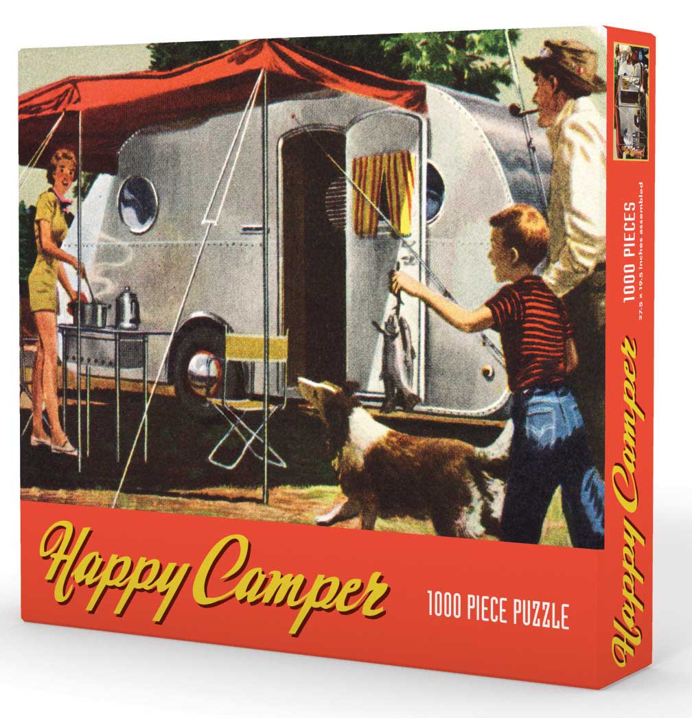 Happy Camper Nostalgic / Retro Jigsaw Puzzle
