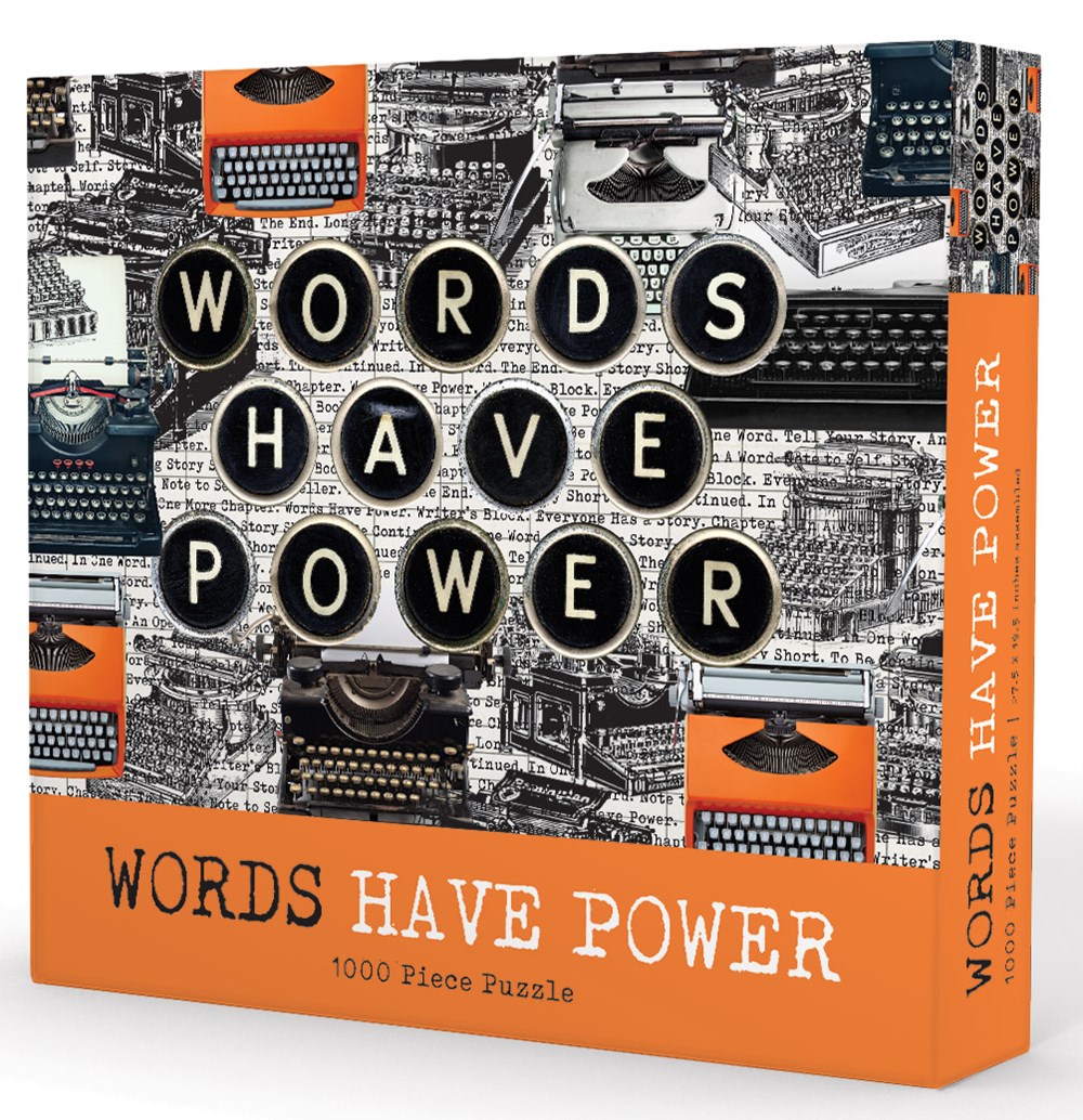 Words Have Power Nostalgic & Retro Jigsaw Puzzle
