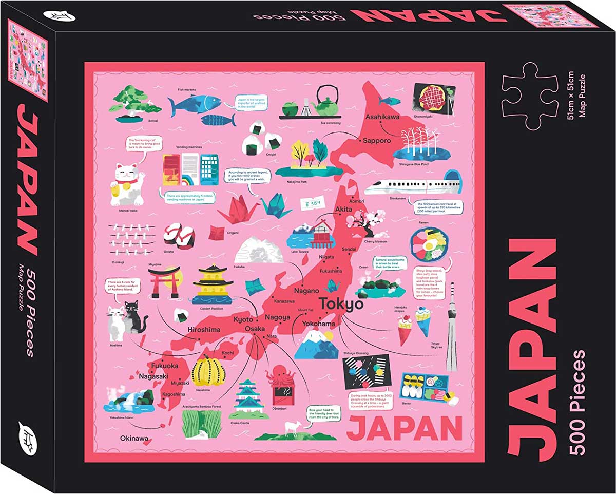 Japan Map Maps & Geography Jigsaw Puzzle