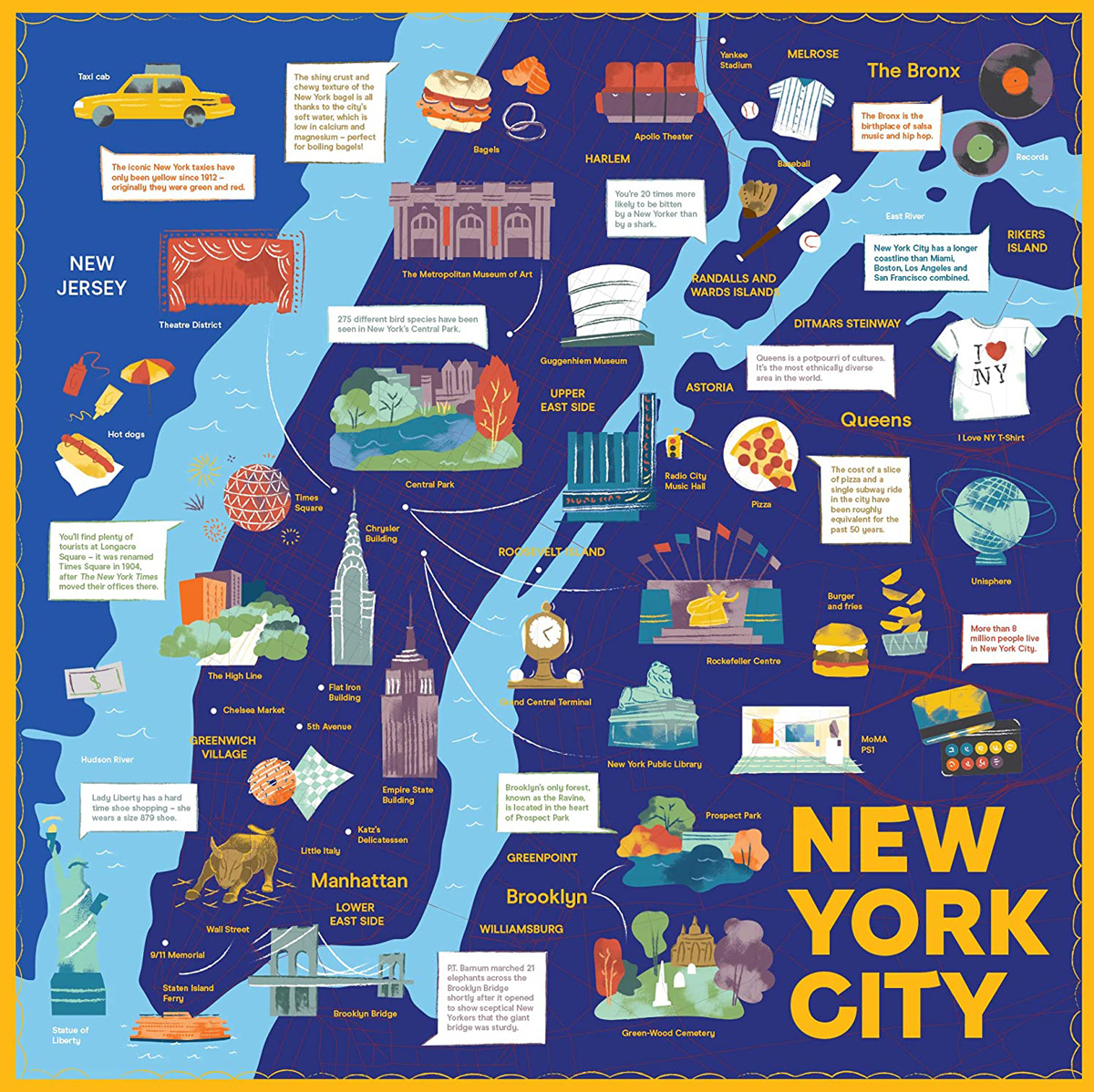 New York City Map Maps & Geography Jigsaw Puzzle