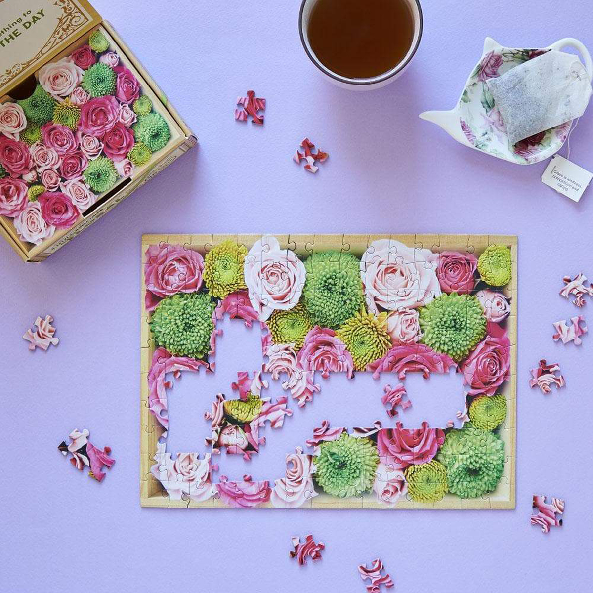 A Little Something Floral Mini Puzzle Flower & Garden Jigsaw Puzzle