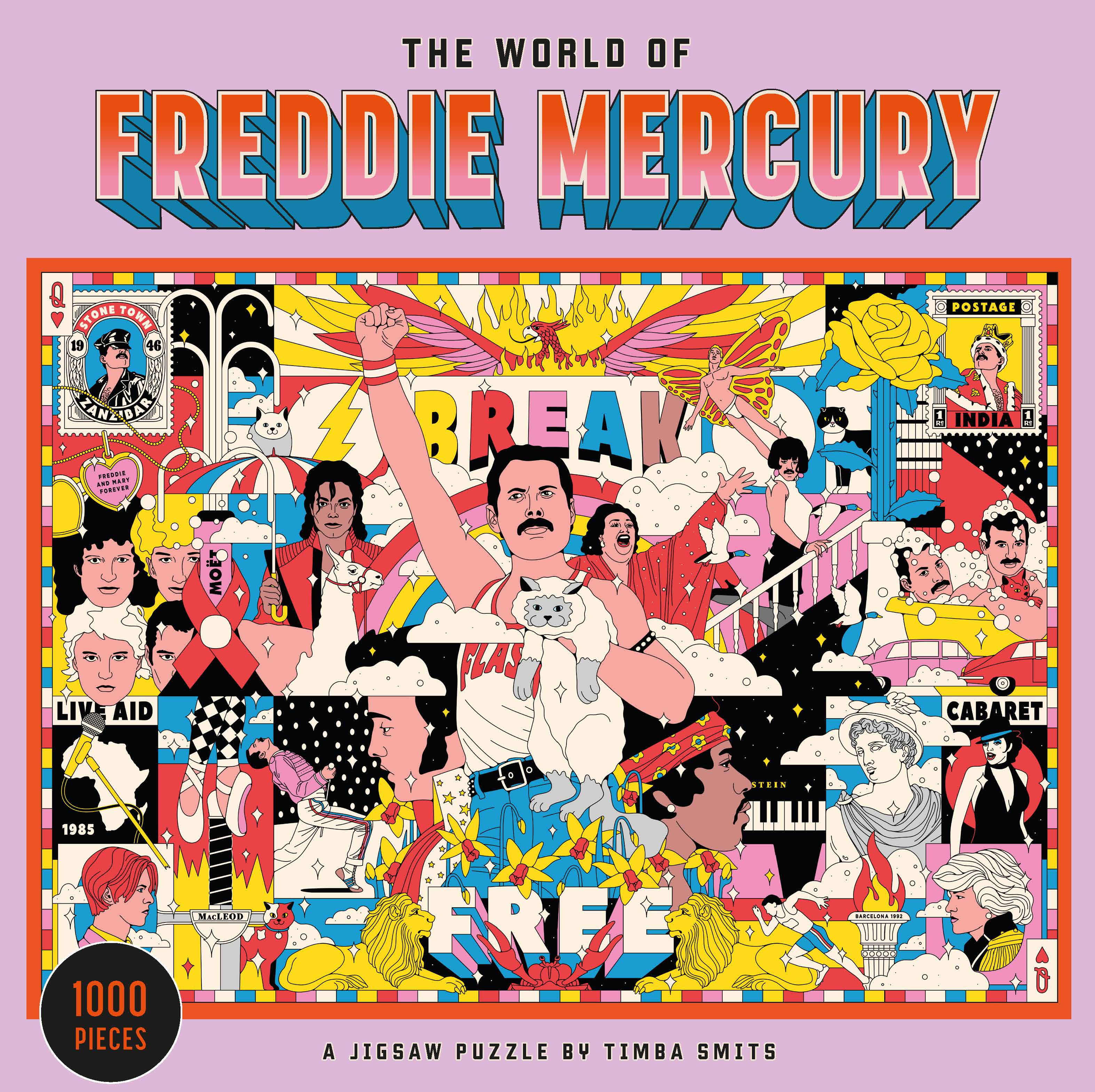 The World of Freddie Mercury Famous People Jigsaw Puzzle
