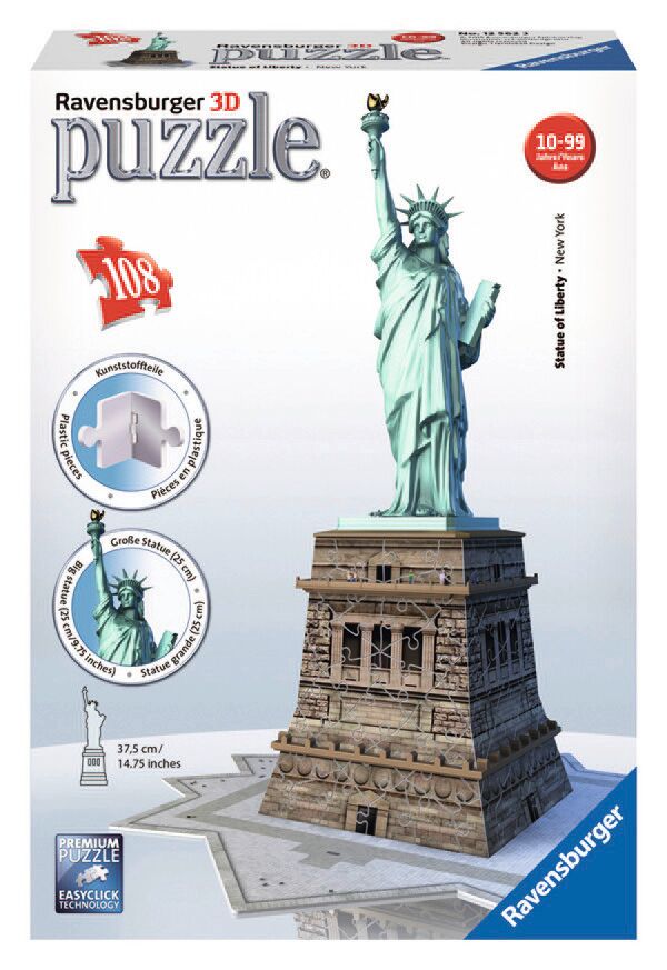 Statue of Liberty - Night Edition New York 3D Puzzle By Ravensburger