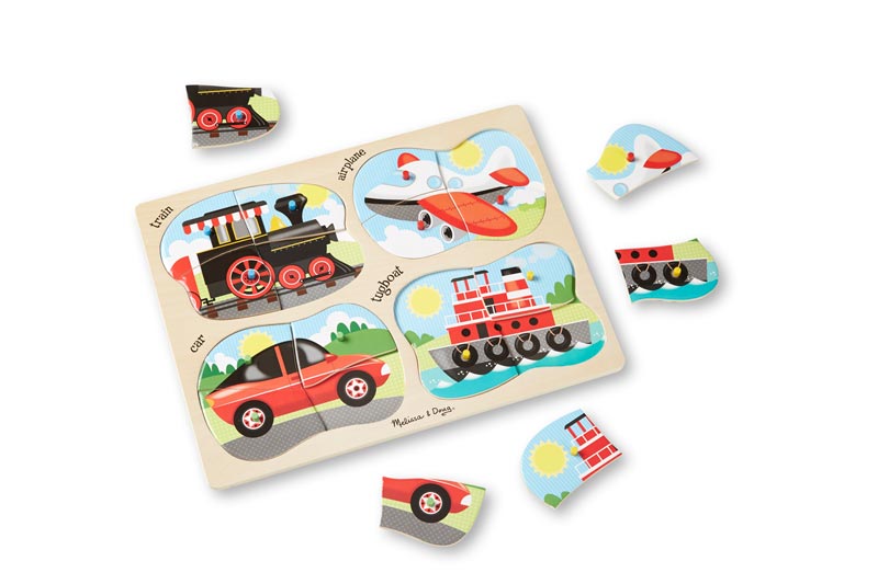 Vehicles, 16 Pieces, Melissa and Doug | Puzzle Warehouse