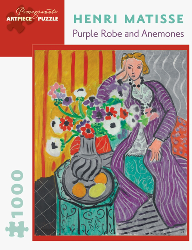 Purple Robe And Anemones Flower & Garden Jigsaw Puzzle