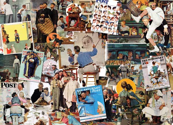 The Saturday Evening Post Jigsaw Puzzle Signature 1000 Norman Rockwell for sale online