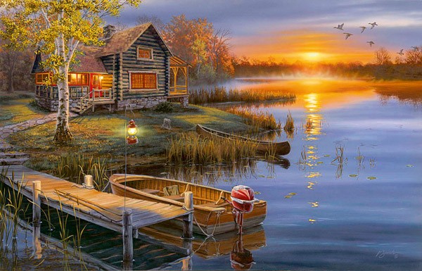 Autumn at the Lake, 500 Pieces, Clementoni | Puzzle Warehouse