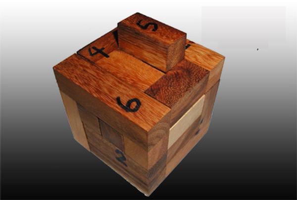 tough wooden! Century Cube wood brain teaser puzzle 