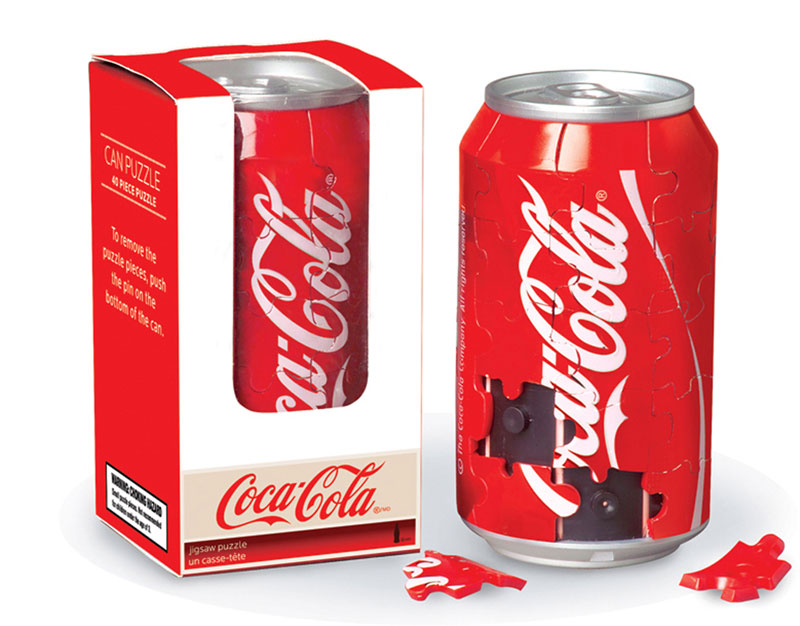 3D Coca-Cola Can, 40 Pieces, Springbok | Puzzle Warehouse