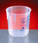 Beaker Printed Polypropylene 50ml 10/Case